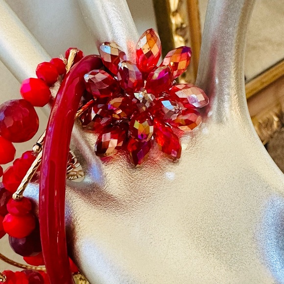 Modern Vintage Red Statement Jewelry Lot - Picture 12 of 17